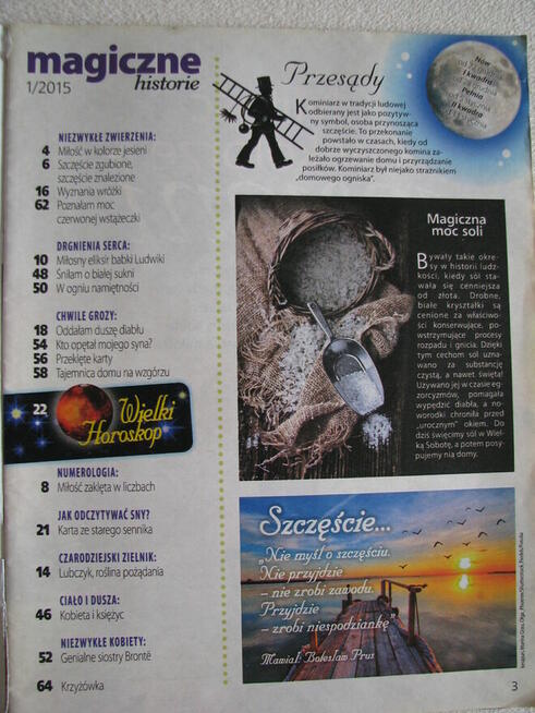 Magiczne historie – magia i ezoteryka, nr 1 z 2015 r.