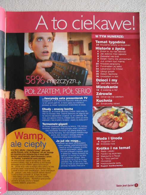 Magazyn Takie jest życie nr 9 i 36 z 2003 r.