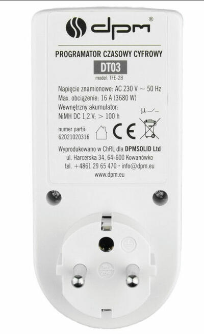 Programator czasowy DPM D