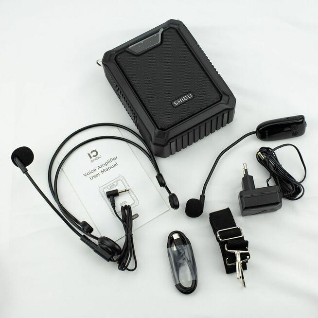 Wzmacniacz głosu SHIDU M1000 IPX6 – nowy komplet wodoodporny