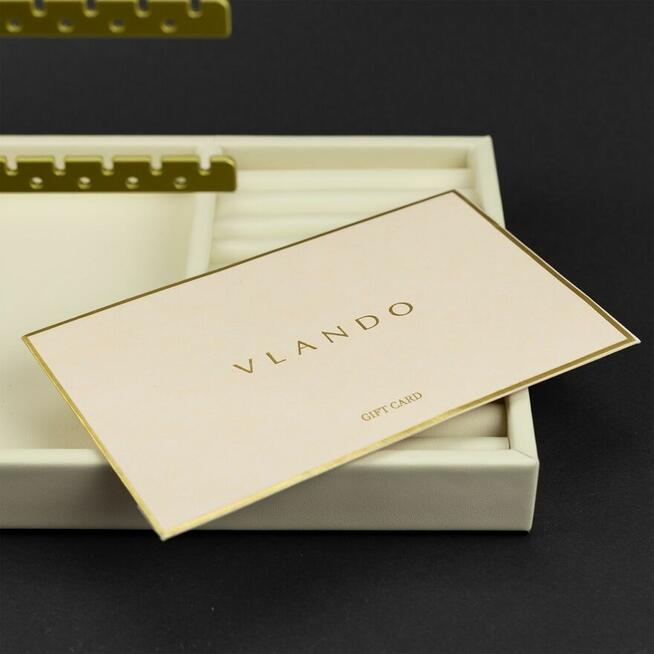 Organizer stojak na bizuterie VLANDO krem zloto