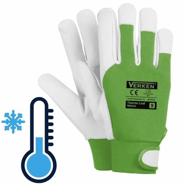 Rekawice ocieplane robocze 10 kozia skóra