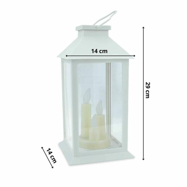 Lampion solarny 29 cm dekoracja ogrodu tarasu domu znicz