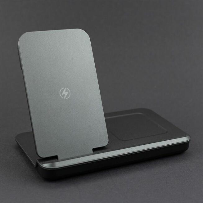 Ładowarka bezprzewodowa 2w1 składana nowa komplet