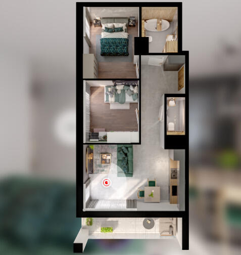 Nowe > 3 pokoje > 54,2m2