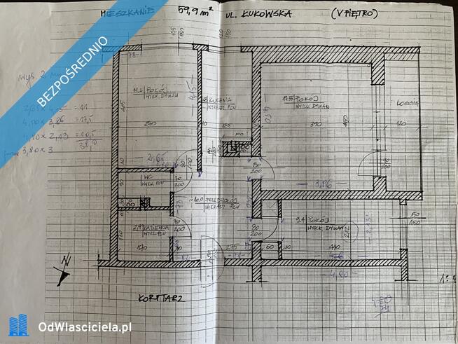 Warszawa Praga-Południe, 60m2, 3 pokoje