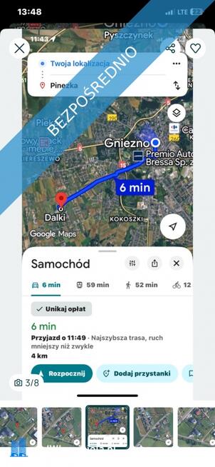 Działka budowlana Dalki
