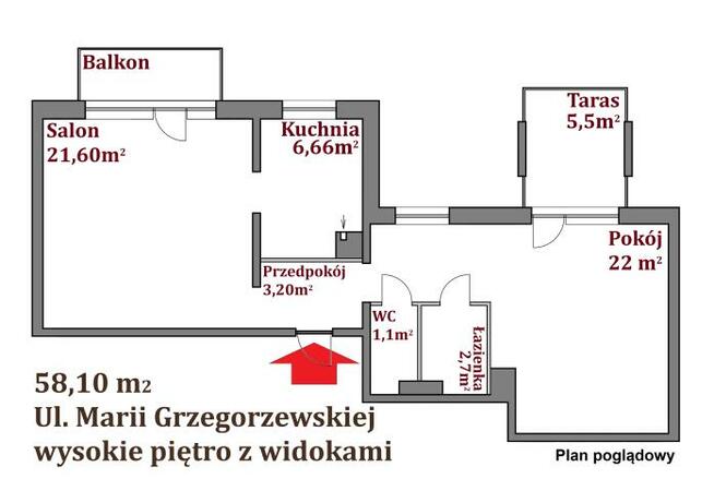 Mieszkanie Warszawa Ursynów, Ursynów, Marii Grzegorzewskiej