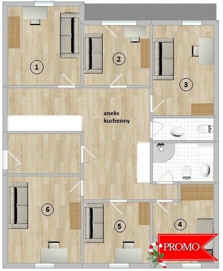 Żurawia 3, Jeżyce, idealny pokój dla studenta