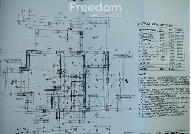 Działka z rozpoczętą budową domu 10arów gm.Baranów