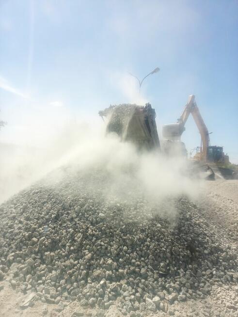 Kruszywa betonowe mielone czysty przekrusz frakcja 0-64