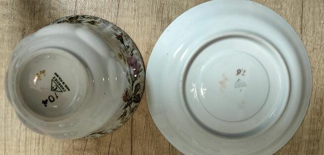 Flaczarka z talerzykiem IWONA Porcelana Chodzież miseczka
