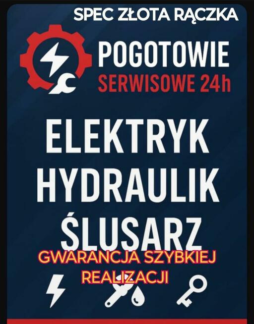 ELEKTRYK HYDRAULIK 24h Awarie Serwis AGD ŁÓDŹ i okolice.