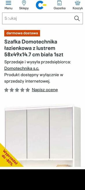 Do sprzedania szafka łazienkowa nowa