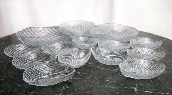 Salaterki miski muszla szkło Ząbkowice Ludwik Fiedorowicz vi