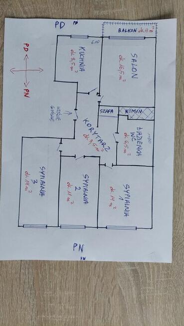 Mieszkanie 78,9 metra. 4 pokoje. Piaseczno Centrum.