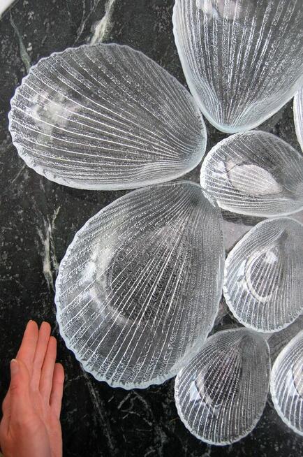 Salaterki miski muszla szkło Ząbkowice Ludwik Fiedorowicz vi