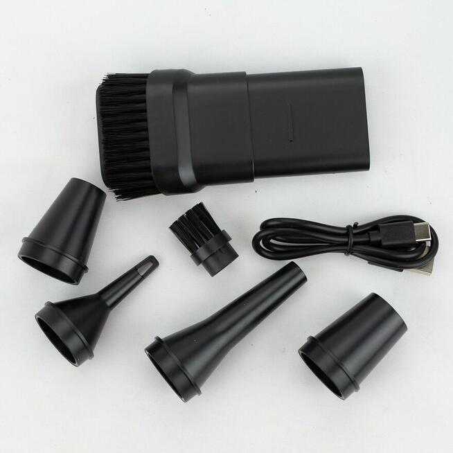 Odkurzacz ręczny samochodowy USB, nowy komplet z końcówkami