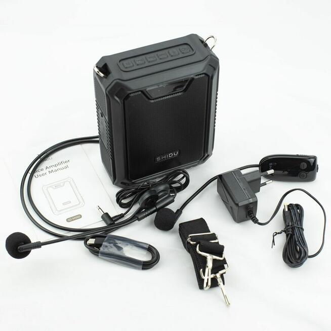 Wzmacniacz głosu SHIDU M1000 IPX6 – nowy komplet wodoodporny