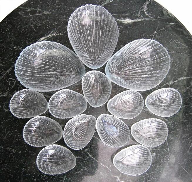 Salaterki miski muszla szkło Ząbkowice Ludwik Fiedorowicz vi