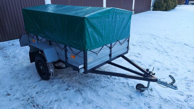 Przyczepka samochodowaRYDWAN 205x130 z plandeką, na resorach