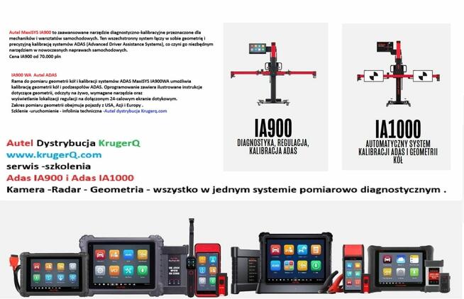 Autel IA900WA zbieżność - geometria - kamera-radar