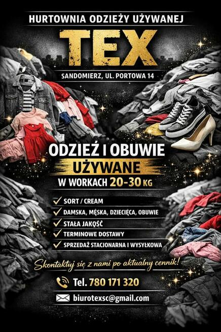 Hurtownia odzieży używanej TEX Sandomierz