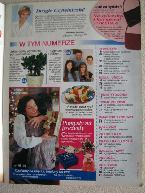 Magazyn Tina nr 47 i 50 z 2003 r. Świat w oczach kobiet