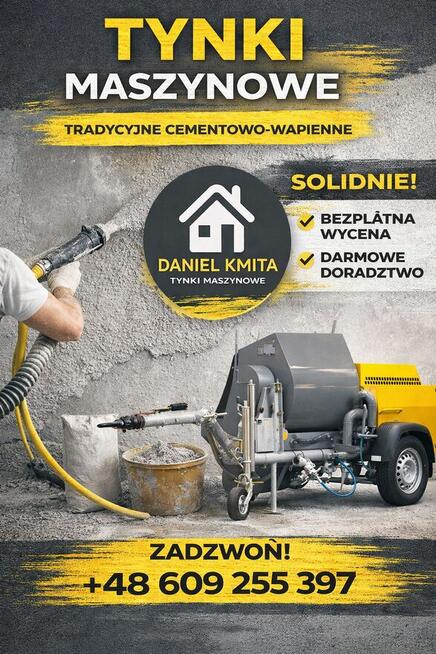 Tynki maszynowe cementowo-wapienne tradycyjne