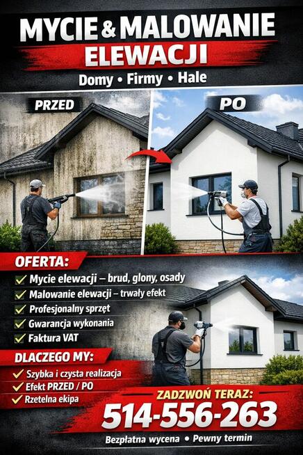 Malowanie elewacji śląsk, Katowice,Jaworzno, będzin, Dąbrowa