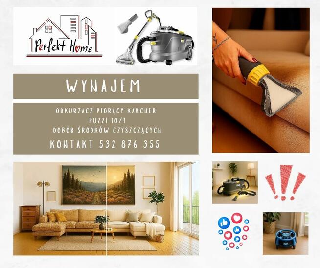 Karcher Wynajem odkurzacza piorącego