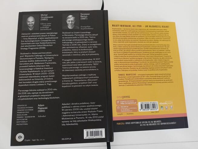 Książki o kryptowalutach Tomasz Waryszak, Szczepan Bentyn
