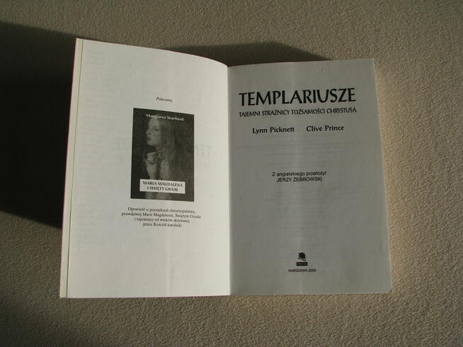 Templariusze Tajemni strażnicy tożsamości Chrystusa Picknett