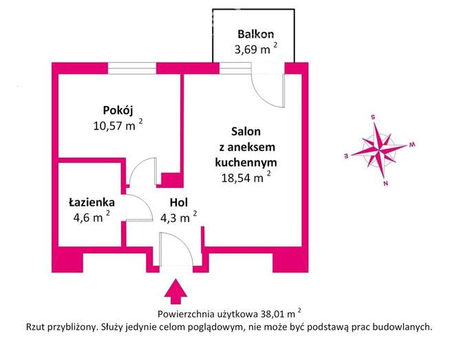 Nowoczesne M2 Ursus- 2 pokoje z balkonem