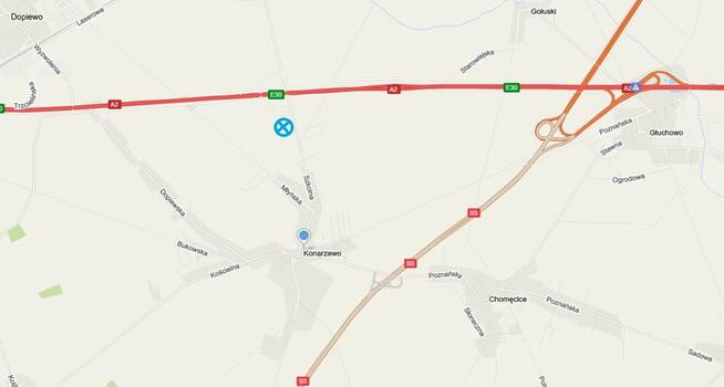 Grunt inwestycy Konarzewo 19498 m2 -bezpośrednio