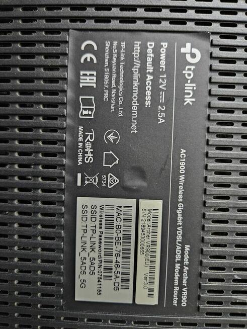 Router Tp Link Archer VR900