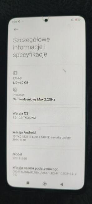 Xiaomi Redmi Note 11 Pro 5g. 8+6GB RAM/ 128 GB