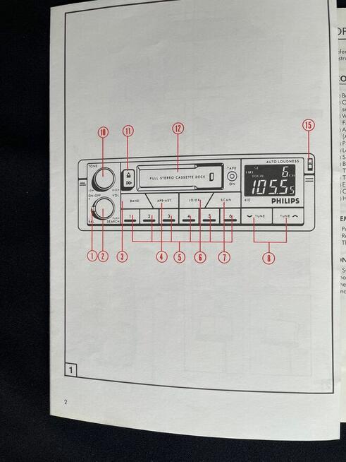 Radio samochodowe DC 410 Philips instrukcja obsługi Radio sa