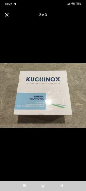 Bateria wannowa Kuchinox nowa biały złoty