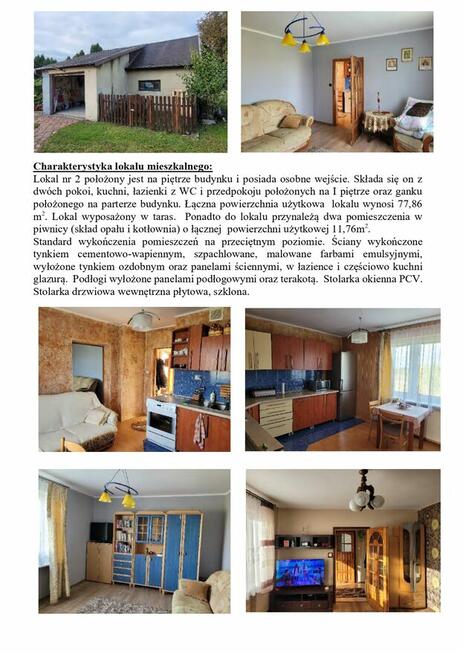 Syndyk sprzeda udział 1/2 cześci w lokalu mieszkalnym Sętal