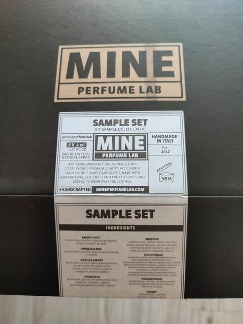 Sprzedam zestaw próbek Mine Lab Perfume