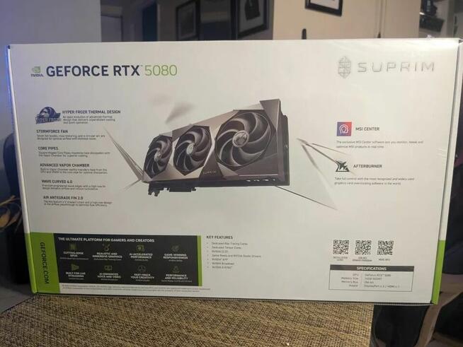 Hurtowa sprzedaż kart graficznych MSI GeForce RTX 5080 SUPRI