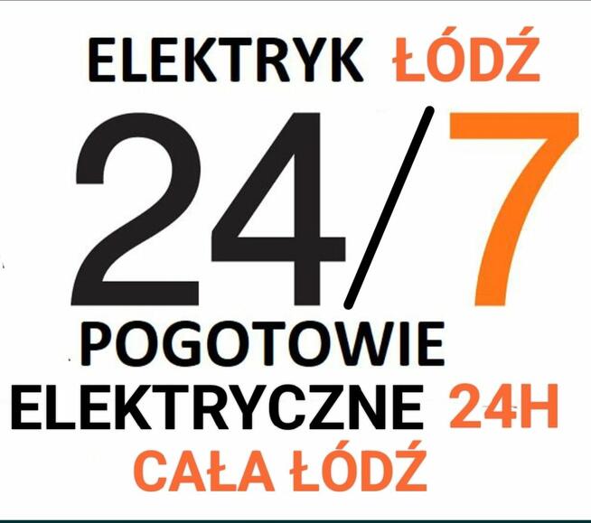 Elektryk Łódź 24h/7 AWARIE-POGOTOWIE uprawnienia-NAJTANIEJ