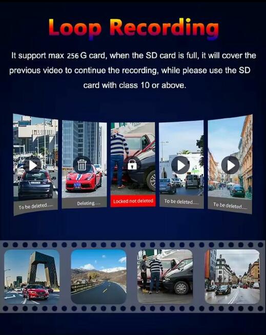 Kamerka Samochodowa z WiFi/Wideorejestrator FULL HD