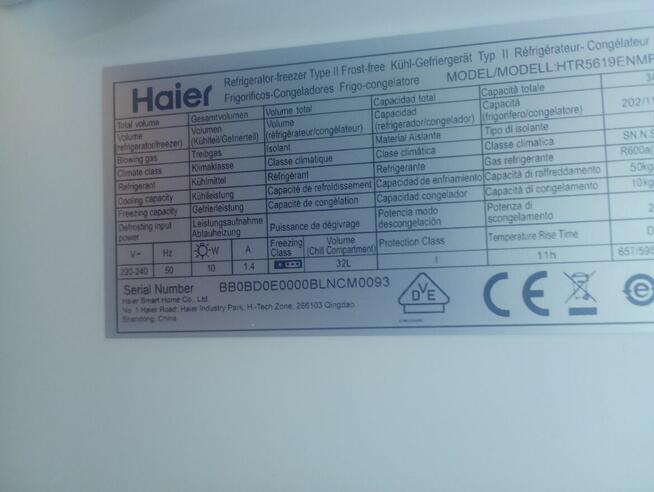 Sprzedam Lodówkę marki Haier
