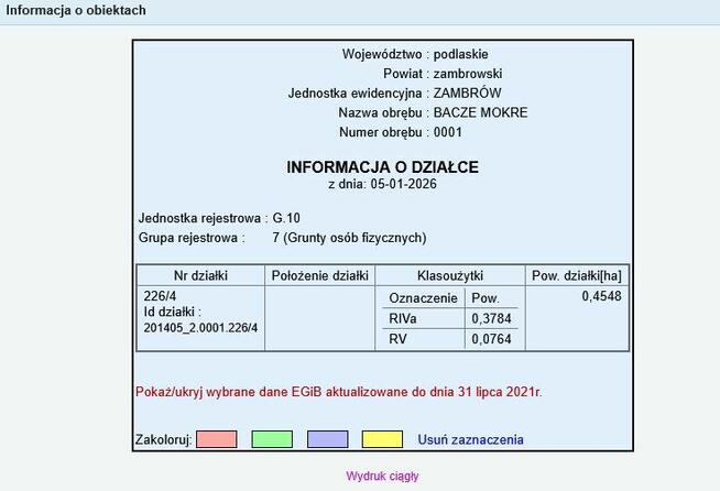 Działka rolna - 4500 m2