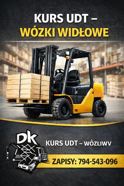 Operator wózka widłowego z egz. UDT 16.03.2026