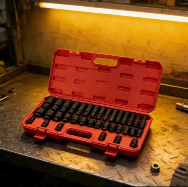 ZESTAW NASADEK UDAROWYCH 35 EL. 1/2" – WALIZKA