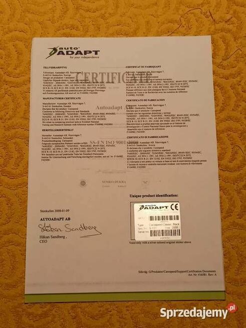 RGH 2 CAROSPEED Oprzyrządowanie Sterowanie Niepełnosprawnych