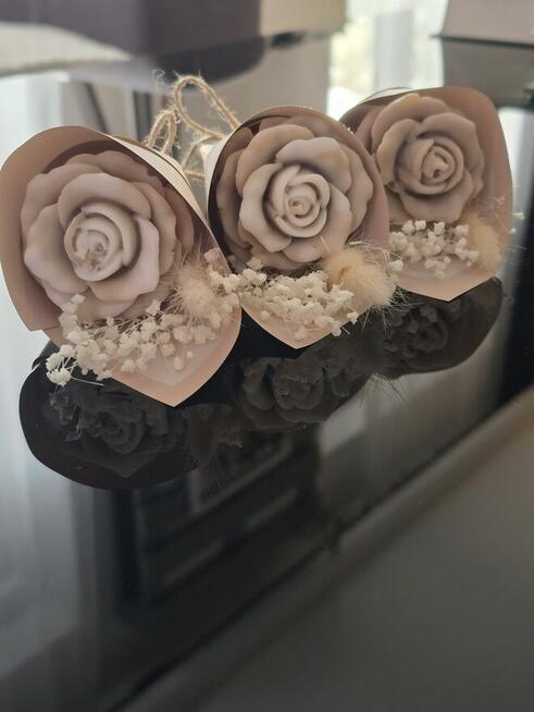 Mini bukiet z różą - podziękowanie